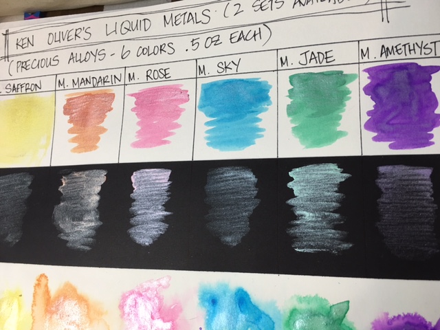 Ken Oliver Color Burst Color Chart